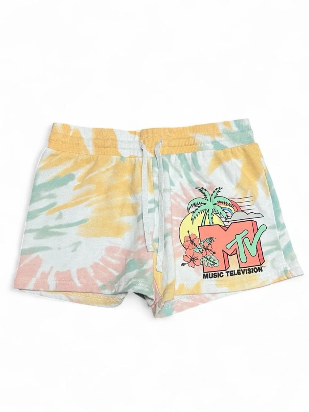 MTV Tie Dye Graphic Shorts Size Small